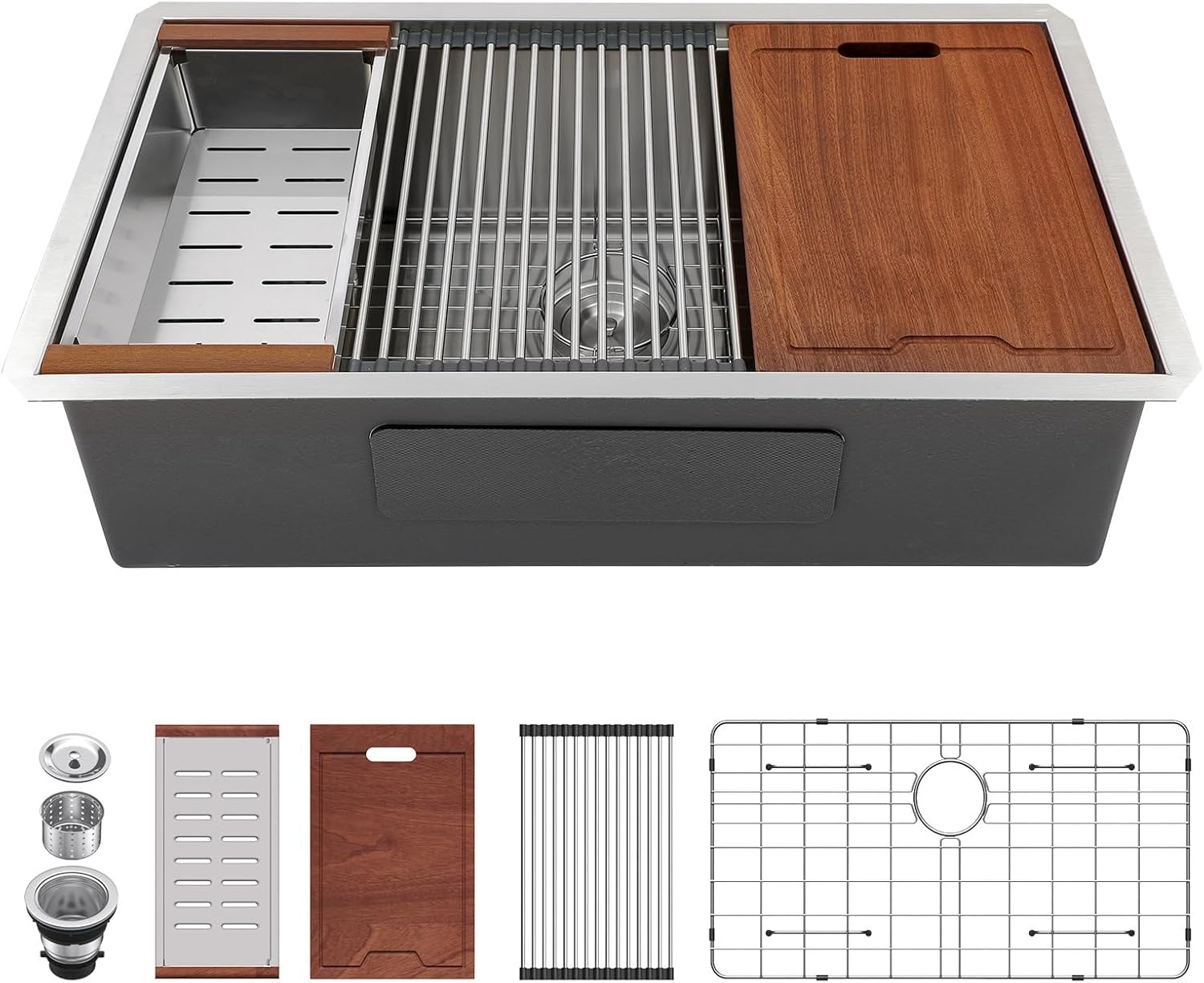 Stainless Steel Undermount Kitchen Sink 30 - 30 inch onderbouw keukenkraan met spoelbak,