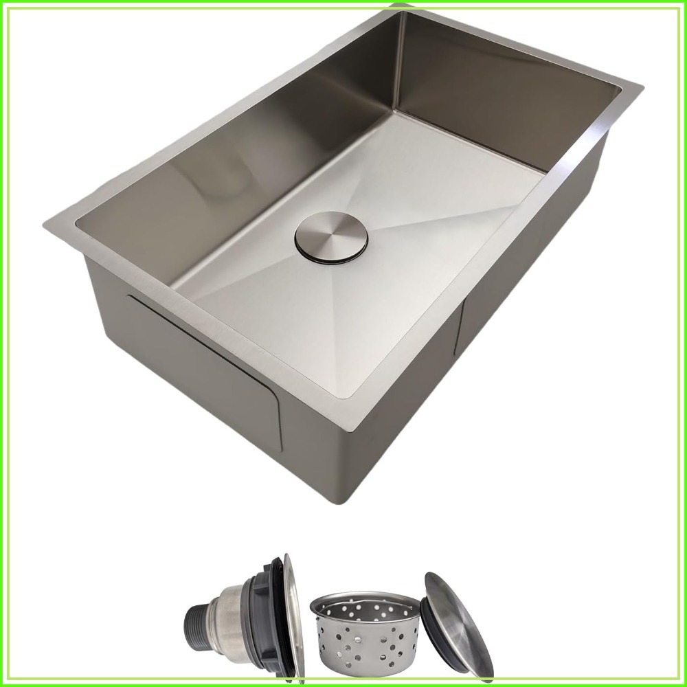 Stainless Steel Undermount Kitchen Sink 30 - 30 inch onderbouwkeukenbak 18 gauge roestvrij