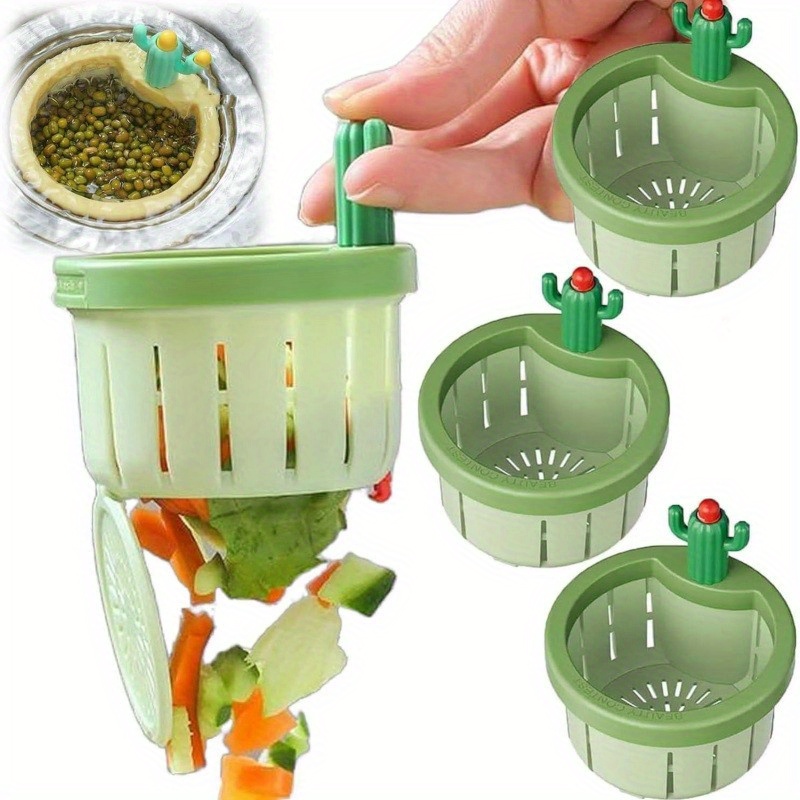 Kitchen Sink Drain Strainer Basket - 1-5 Stuks Cactus Gootsteen Zeef Druk