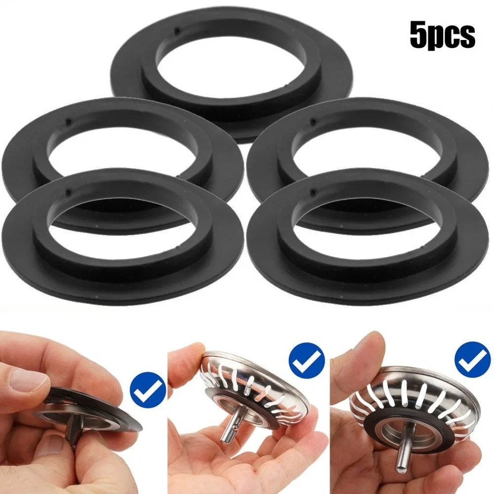 Kitchen Sink Drain Strainer Basket - 5 stks Rubber Gootsteen Filter Franke
