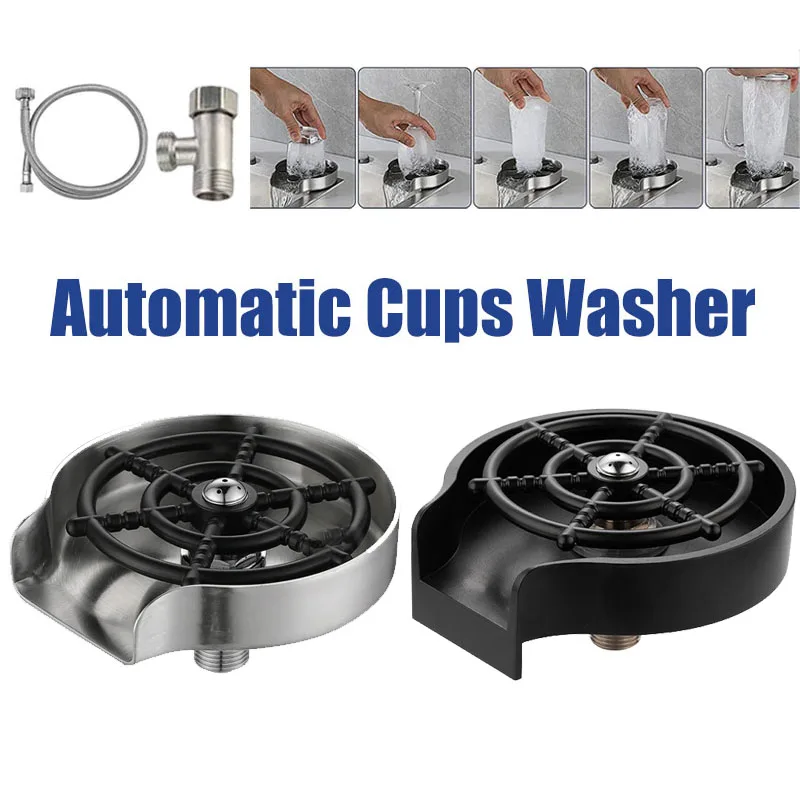 Glass Rinser For Kitchen Sink Metal - Automatische glazen bekerwasmachine Hoge druk keukenkraan