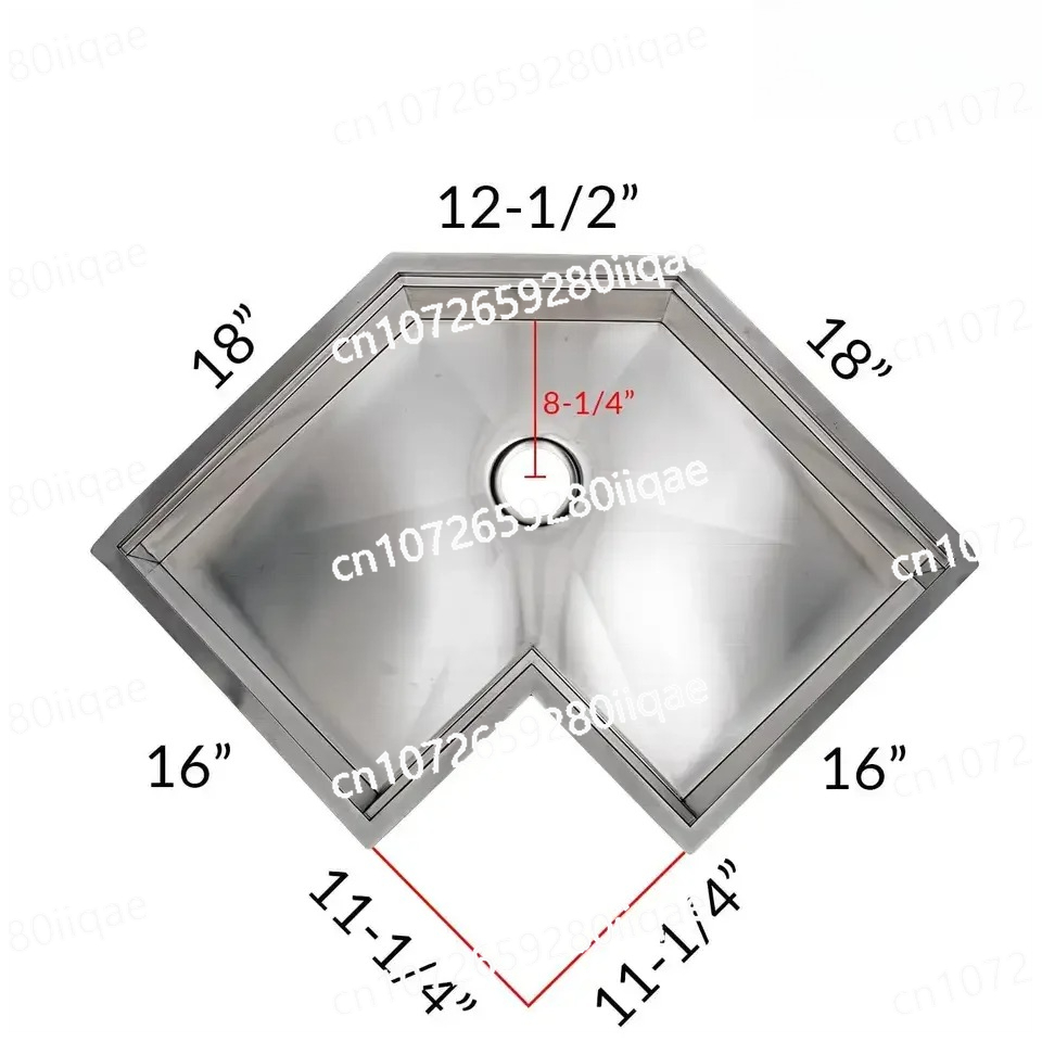 Stainless Steel Undermount Kitchen Sink 30 - RVS werkstation hoekkeukenkraan 30 inch satijn