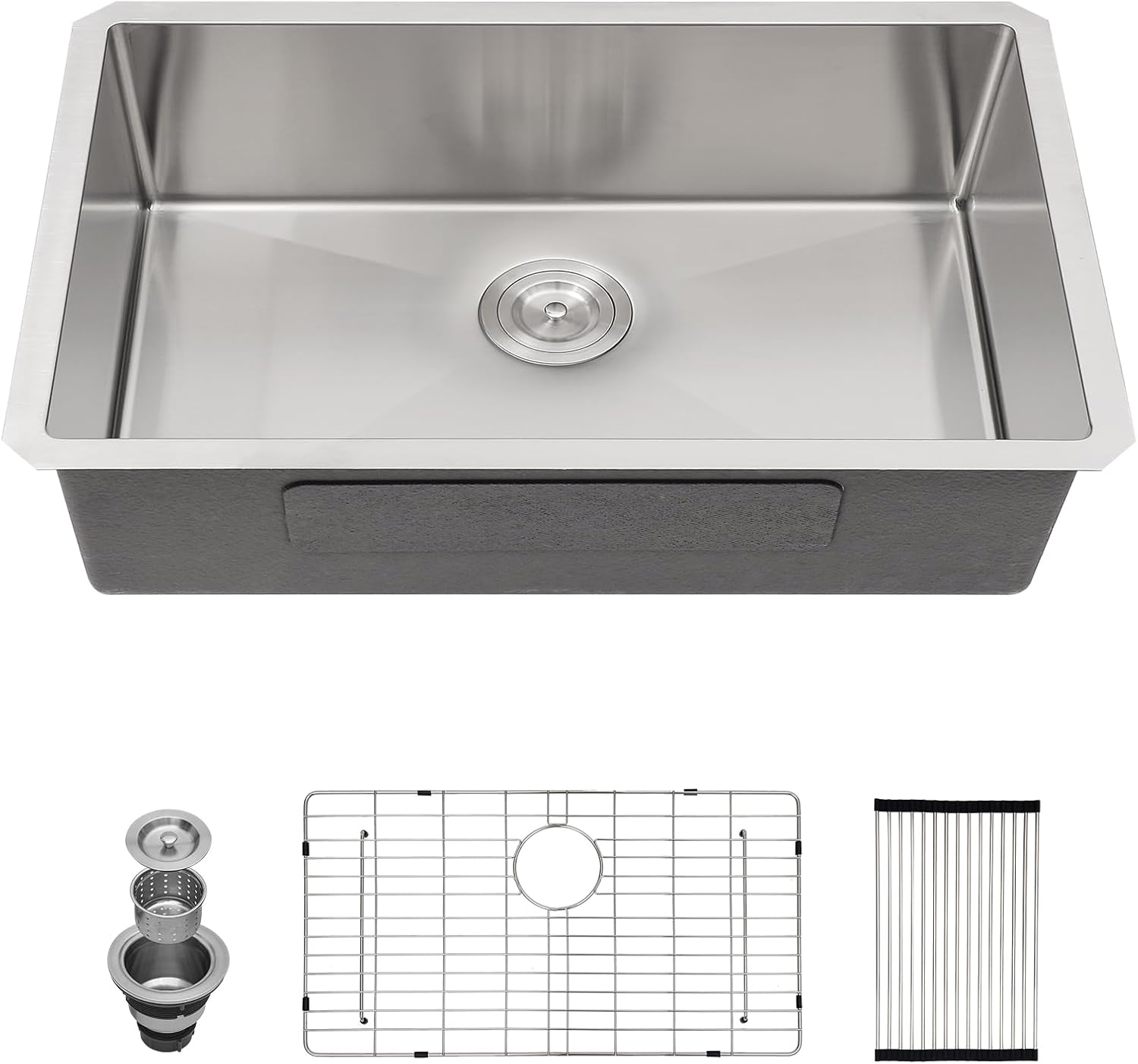 Stainless Steel Undermount Kitchen Sink 30 - 30 inch onderbouw roestvrijstalen keukengootsteen