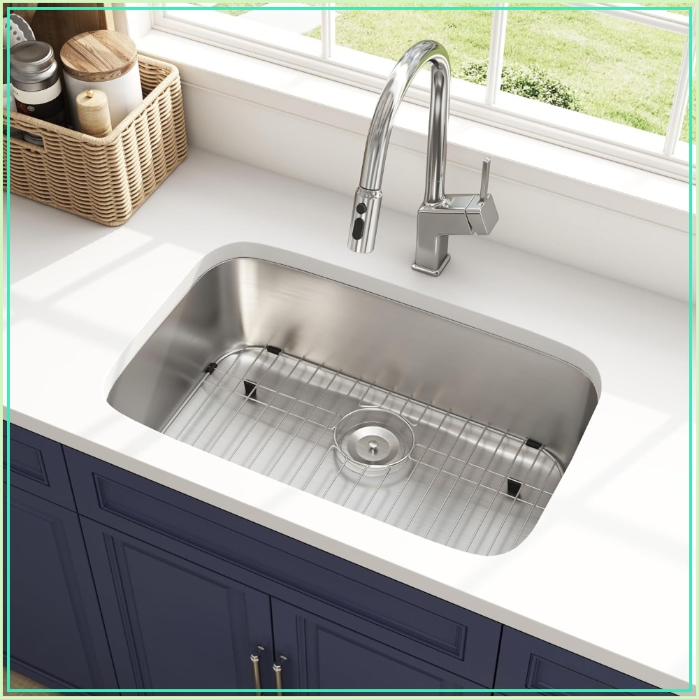 Stainless Steel Undermount Kitchen Sink 30 - 30 inch onderbouw gebogen enkelvoudige spoelbak