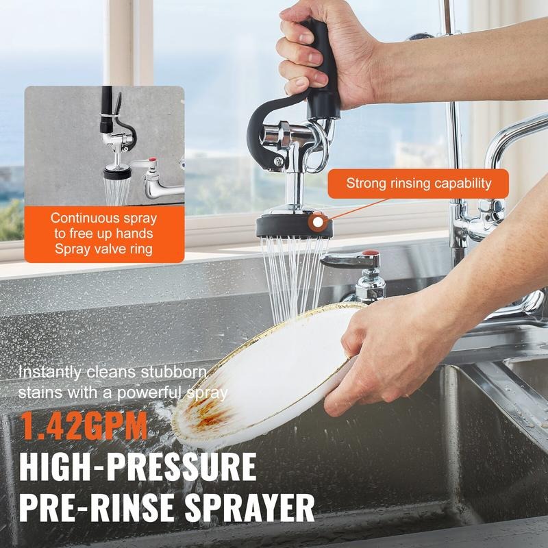 Commerciële kraan met voorafsp - Commercial Pre Rinse Kitchen Faucet Wall recensie en prijs