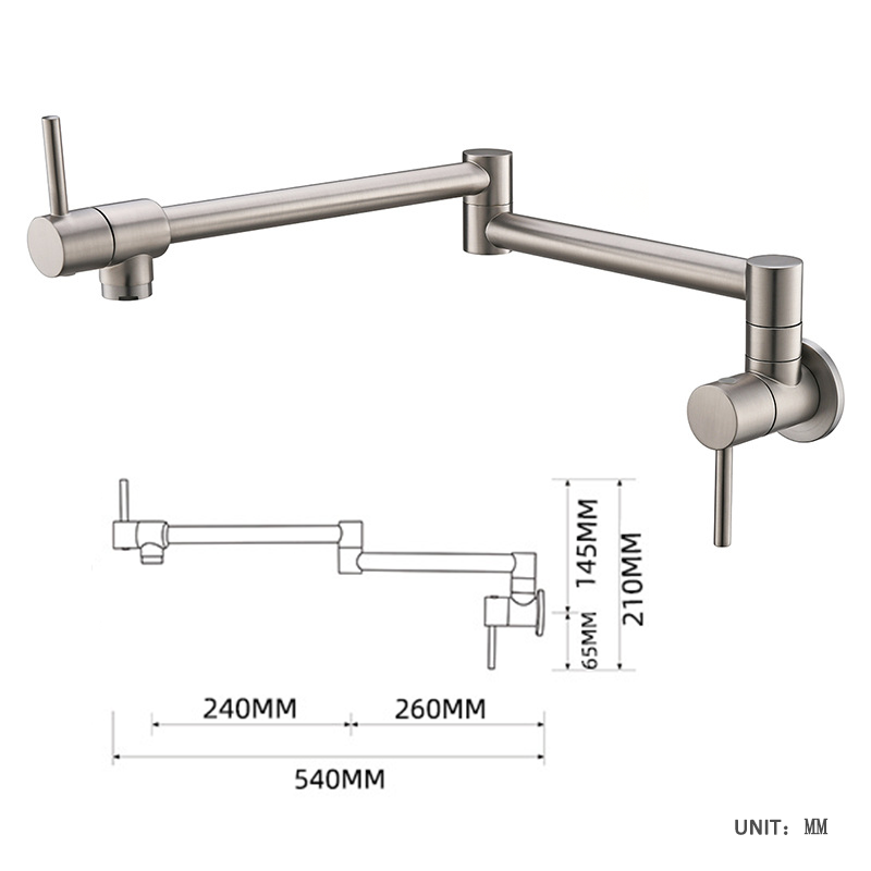 Messing Pot Filler Tap Wall Mo - Pot Filler Faucet Wall Mount Folding recensie en prijs