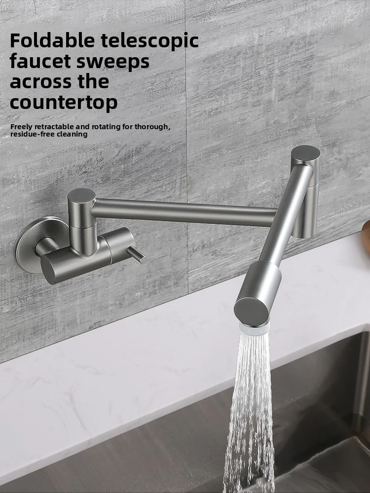 Wandmodel keukenkraan, inklapb - Pot Filler Faucet Wall Mount Folding recensie en prijs