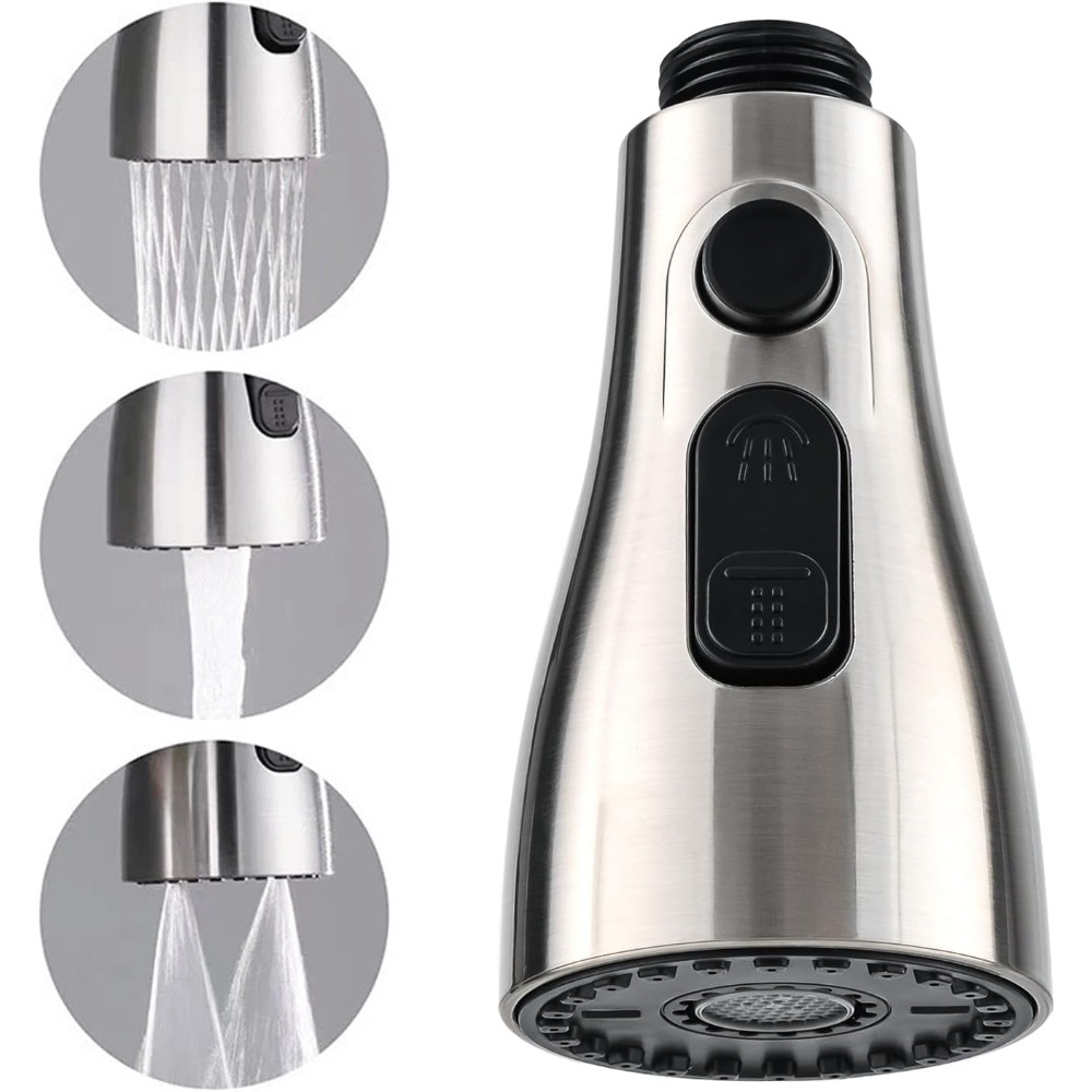 Vervangende sproeikop voor keu - Pull Down Spray Kitchen Faucet Brushed Nickel recensie en prijs