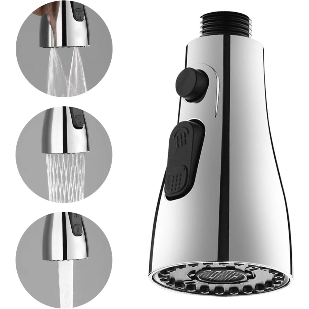 Vervangende sproeikop voor keu - Pull Down Spray Kitchen Faucet Brushed Nickel recensie en prijs