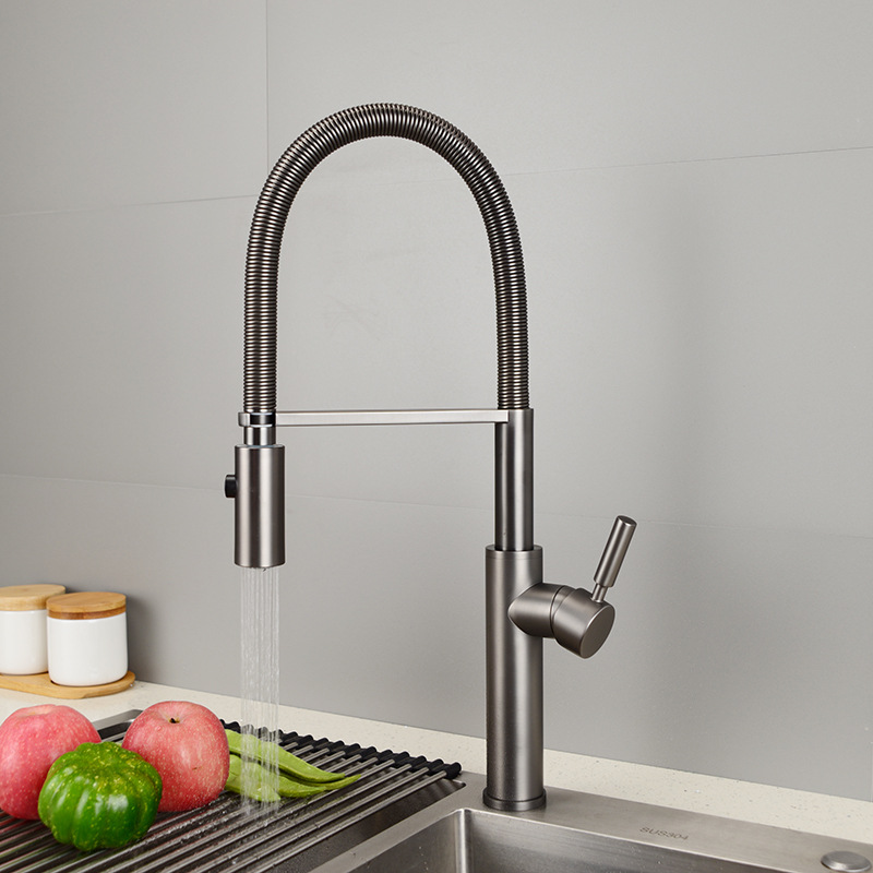 Premium intrekbare keukenkraan - Pull Down Spray Kitchen Faucet Brushed Nickel recensie en prijs