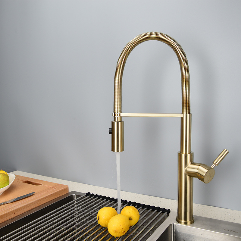 Premium intrekbare keukenkraan - Pull Down Spray Kitchen Faucet Brushed Nickel recensie en prijs