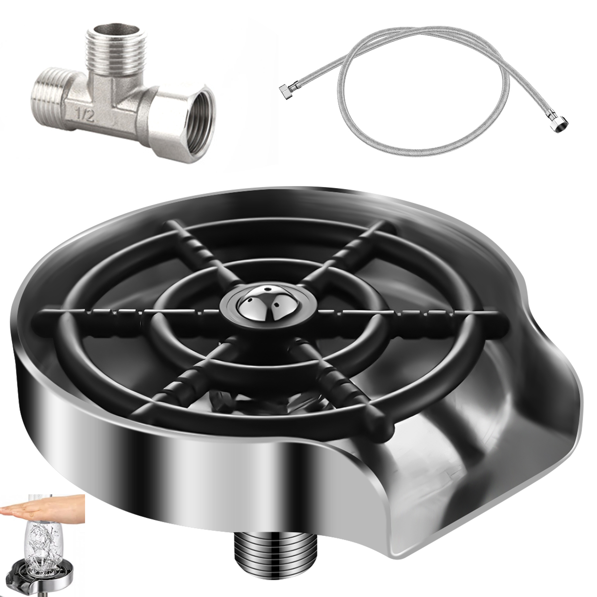 Automatische Kraan Glazen Rins - Glass Rinser For Kitchen Sink Metal recensie en prijs