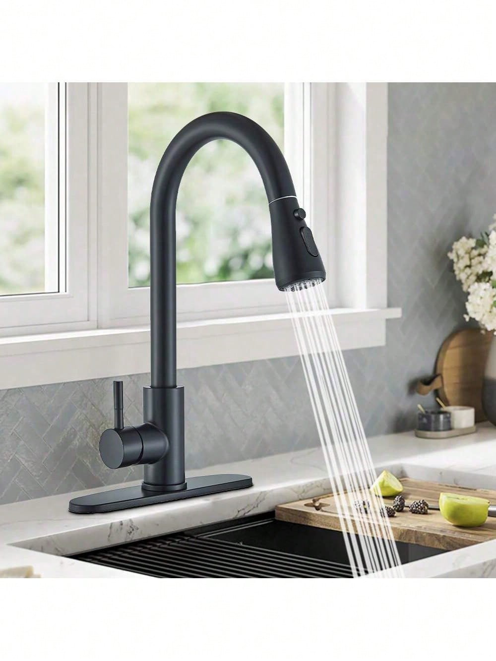 Keukenkraan met uittrekbare sp - Pull Down Spray Kitchen Faucet Brushed Nickel recensie en prijs
