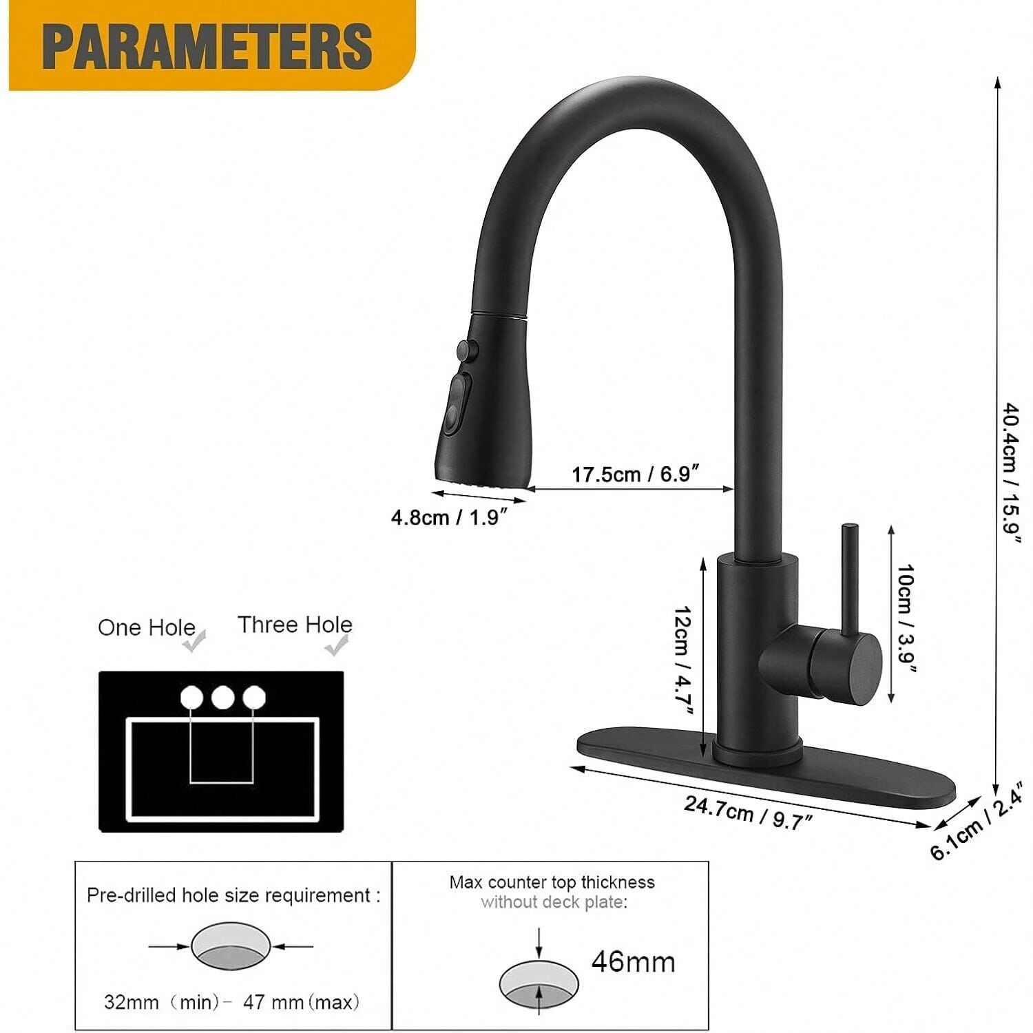 Keukenkraan met uittrekbare sp - Pull Down Spray Kitchen Faucet Brushed Nickel recensie en prijs