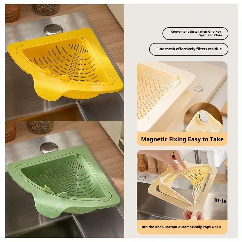 Hoekafvoermand met magnetische - Kitchen Sink Drain Strainer Basket recensie en prijs