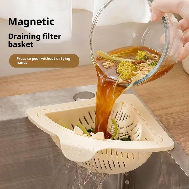 Hoekafvoermand met magnetische - Kitchen Sink Drain Strainer Basket recensie en prijs
