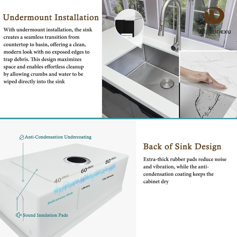 30 inch onderbouwkeukenbak 18  - Stainless Steel Undermount Kitchen Sink 30 recensie en prijs