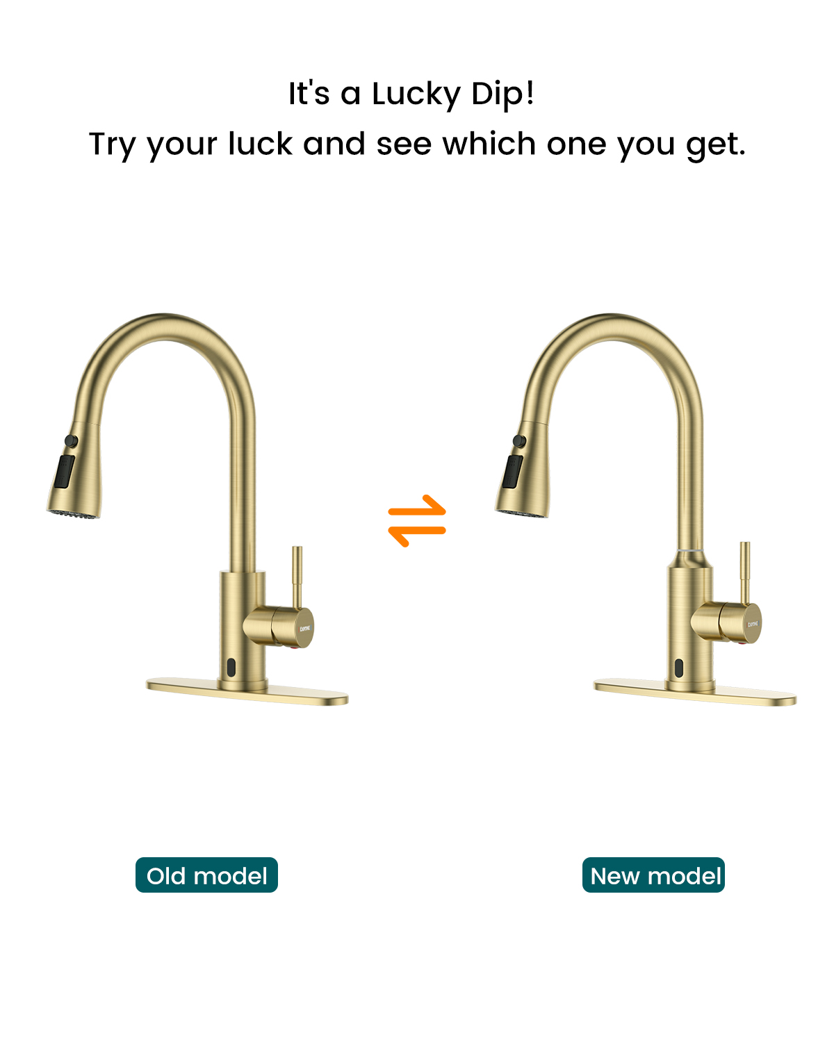 DAYONE Gold, contactloze keuke - Touchless Kitchen Faucet Motion Sensor recensie en prijs