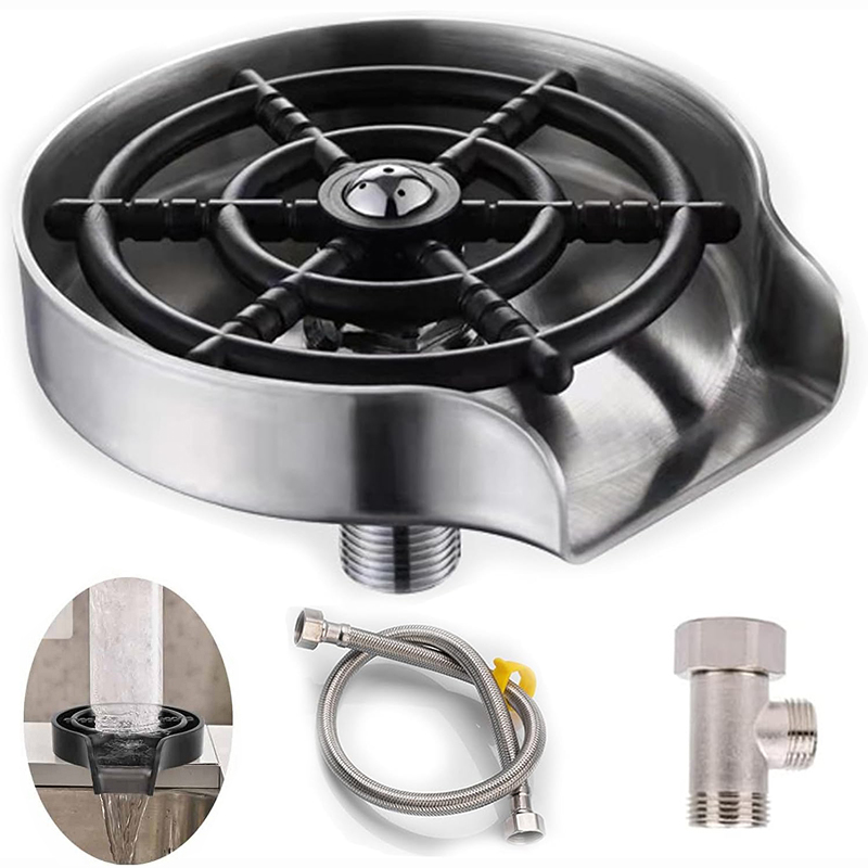 Kraan Glazenreiniger Hogedrukm - Glass Rinser For Kitchen Sink Metal recensie en prijs