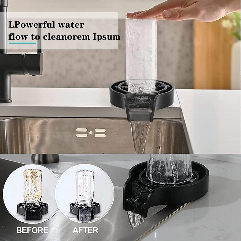 Kraan Glazenreiniger Hogedrukm - Glass Rinser For Kitchen Sink Metal recensie en prijs