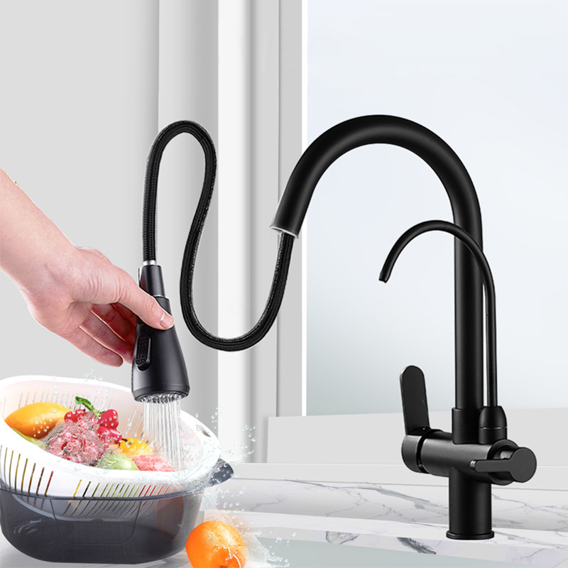 Geboende nikkel, gefilterde kr - Pull Down Spray Kitchen Faucet Brushed Nickel recensie en prijs