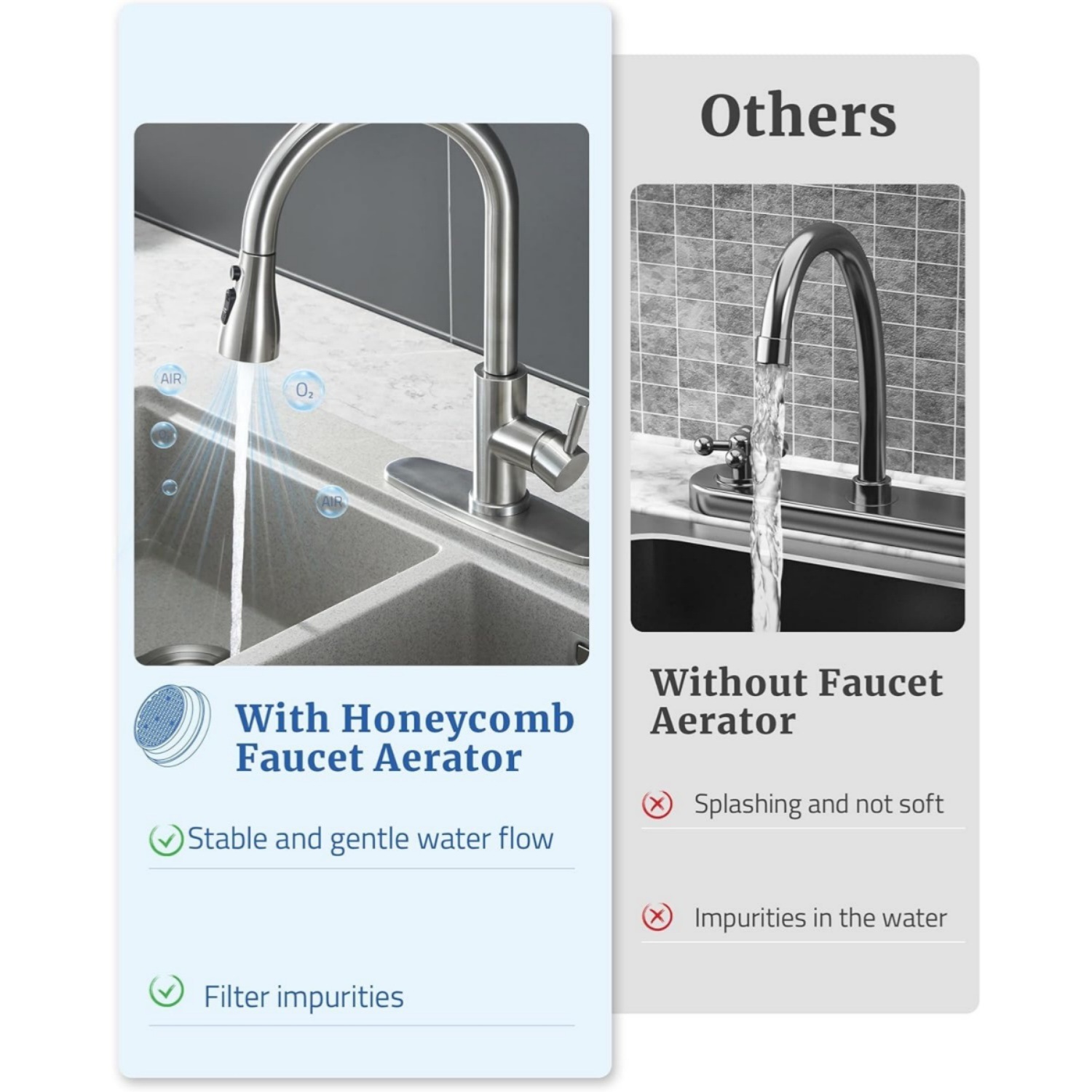 Uittrekbare keukenkraan vervan - Pull Down Spray Kitchen Faucet Brushed Nickel recensie en prijs