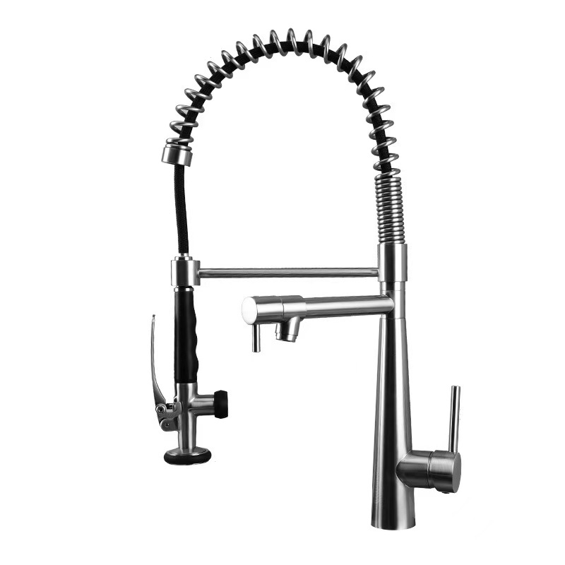 Premium intrekbare keukenkraan - Pull Down Spray Kitchen Faucet Brushed Nickel recensie en prijs