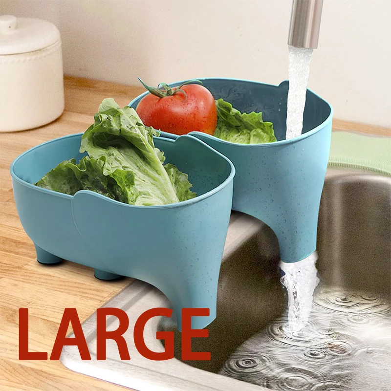 Groentenwasmand, Olifant-afgie - Kitchen Sink Drain Strainer Basket recensie en prijs