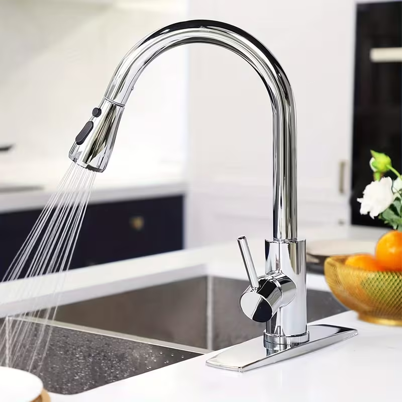 1 st keukenkraan met pull-down - Pull Down Spray Kitchen Faucet Brushed Nickel recensie en prijs