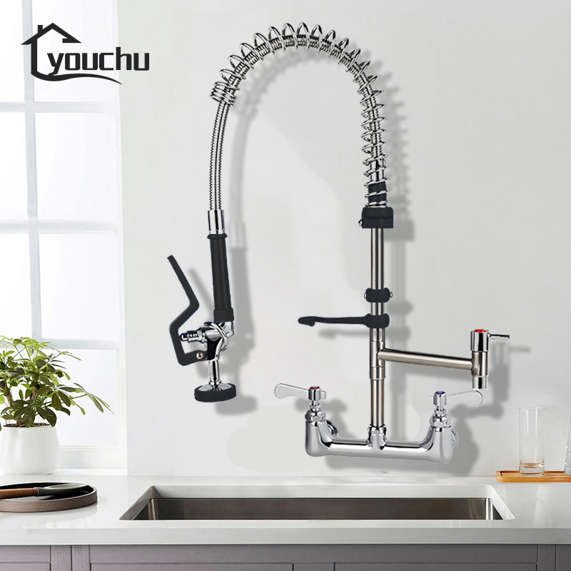 304SS Geïntegreerde Pijp + Mes - Commercial Pre Rinse Kitchen Faucet Wall recensie en prijs