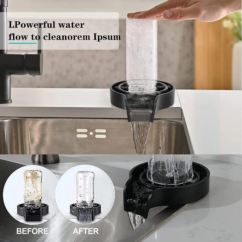 Automatische glazen bekerwasma - Glass Rinser For Kitchen Sink Metal recensie en prijs