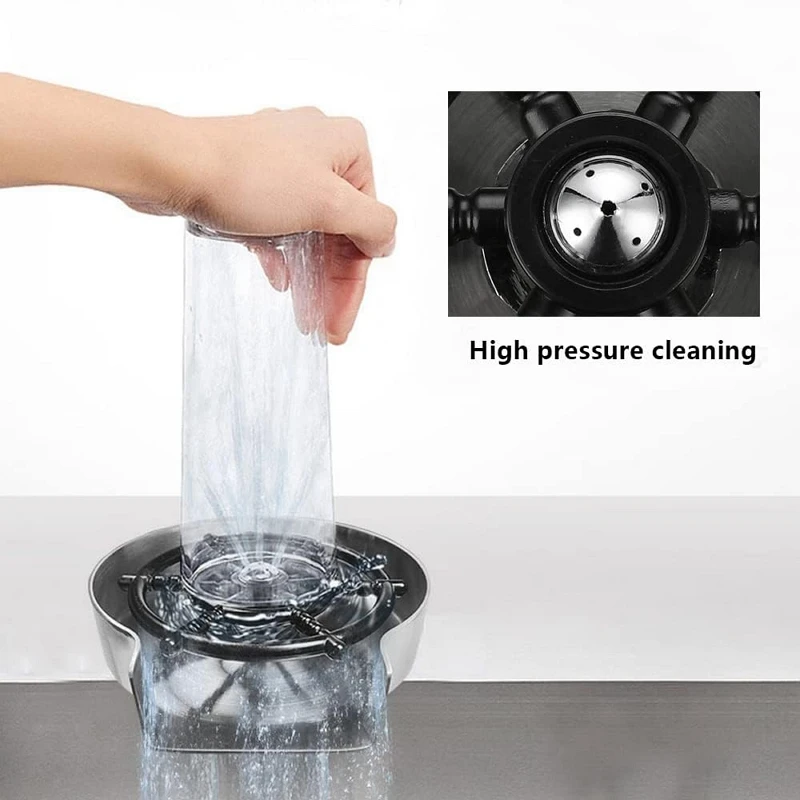 Automatische glazen bekerwasma - Glass Rinser For Kitchen Sink Metal recensie en prijs