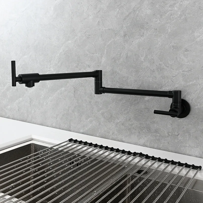 Zwarte wandgemonteerde potvull - Pot Filler Faucet Wall Mount Folding recensie en prijs