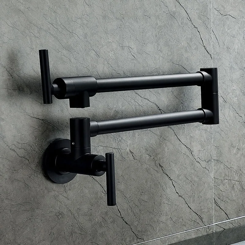 Zwarte wandgemonteerde potvull - Pot Filler Faucet Wall Mount Folding recensie en prijs