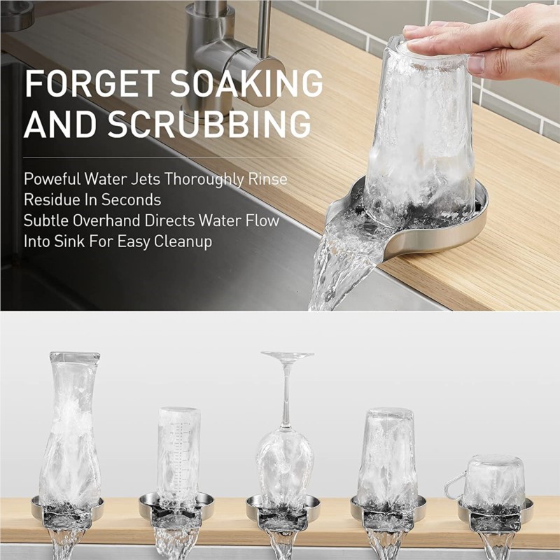 Glas Rinser Voor Aanrecht Rvs  - Glass Rinser For Kitchen Sink Metal recensie en prijs