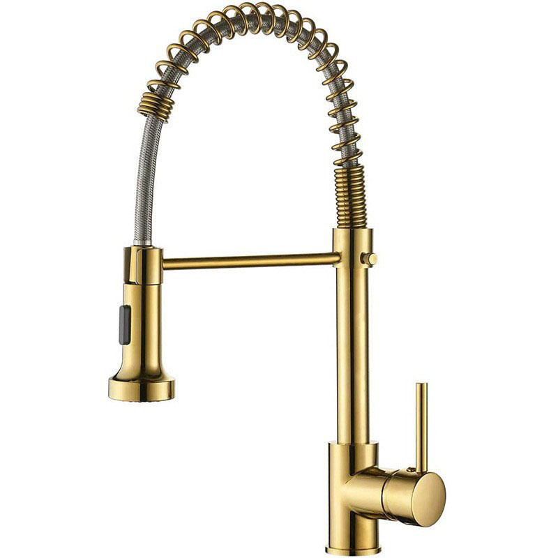 Gouden aanrechtkraan Eén handg - Matte Black Kitchen Sink Faucet Spring recensie en prijs