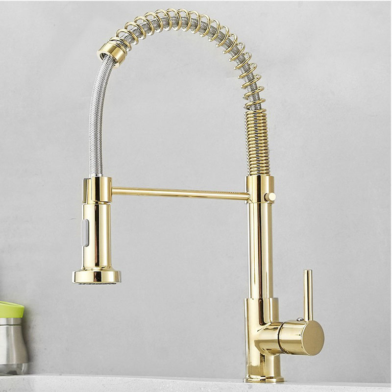 Gouden aanrechtkraan Eén handg - Matte Black Kitchen Sink Faucet Spring recensie en prijs
