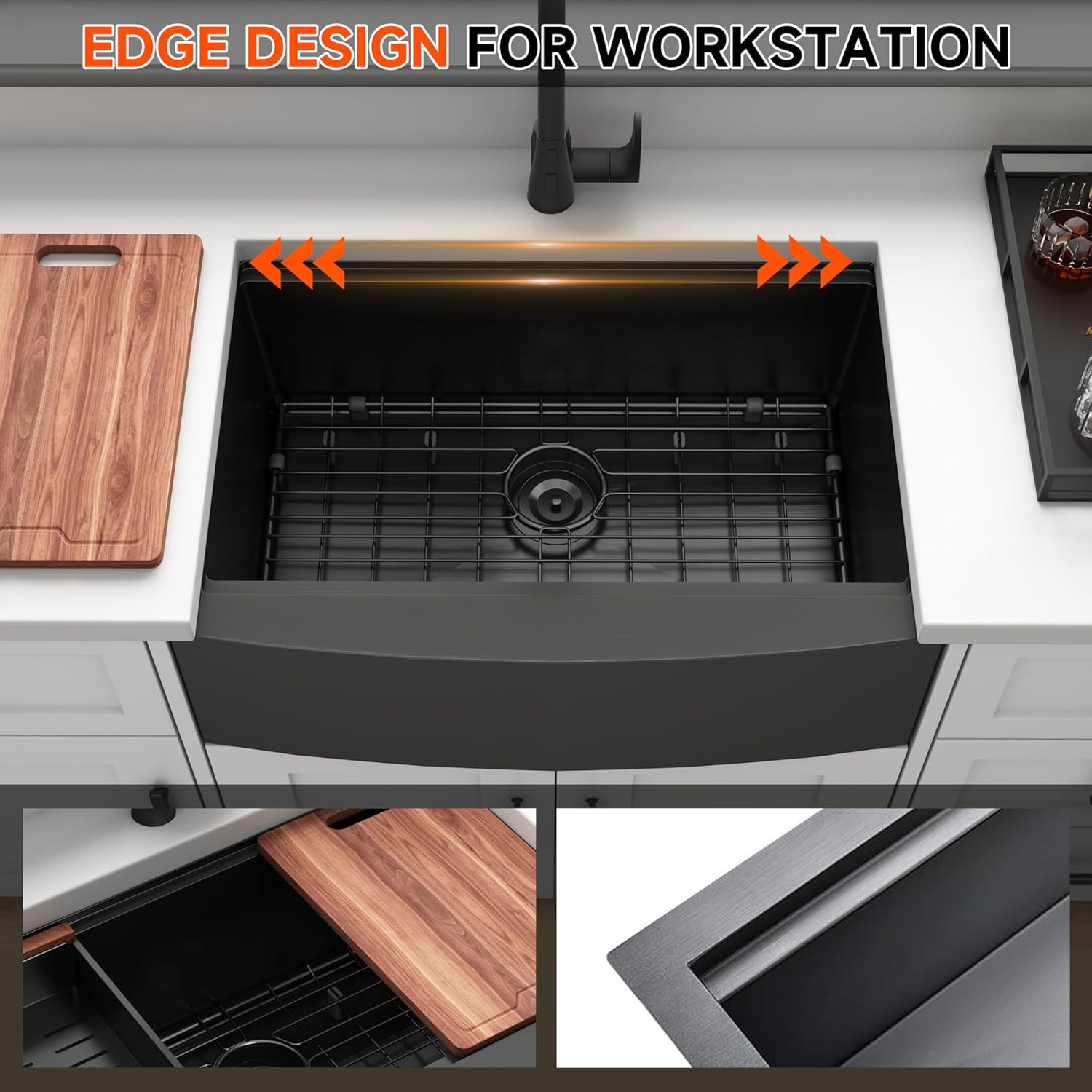 30 inch zwarte farmhouse keuke - Stainless Steel Undermount Kitchen Sink 30 recensie en prijs