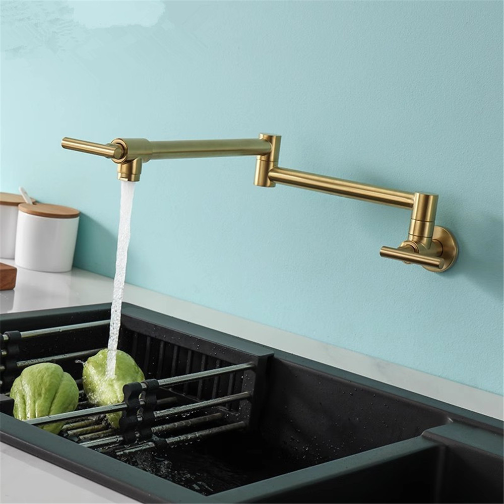 Tuqiu Rosegouden Potvuller Kra - Pot Filler Faucet Wall Mount Folding recensie en prijs