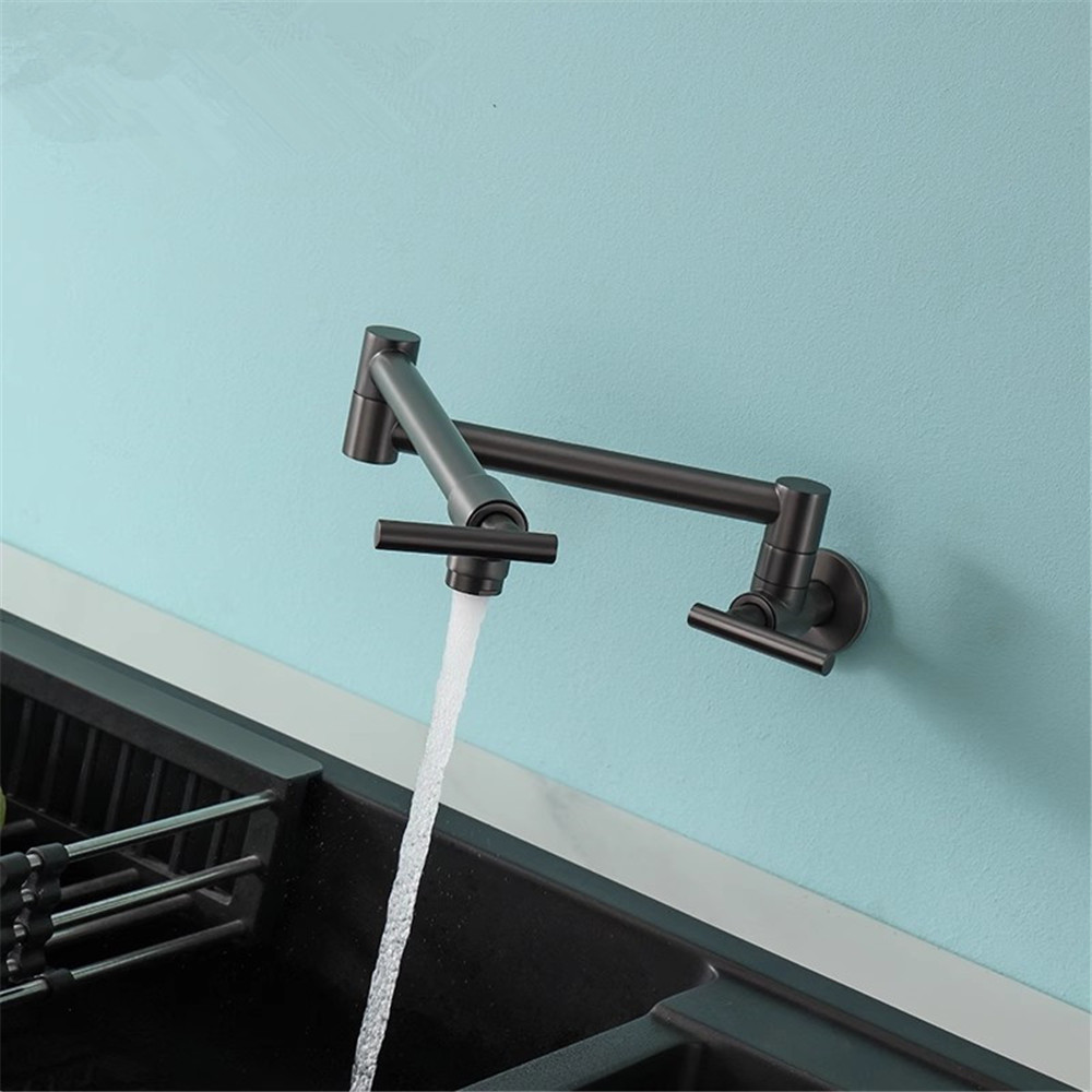 Tuqiu Rosegouden Potvuller Kra - Pot Filler Faucet Wall Mount Folding recensie en prijs