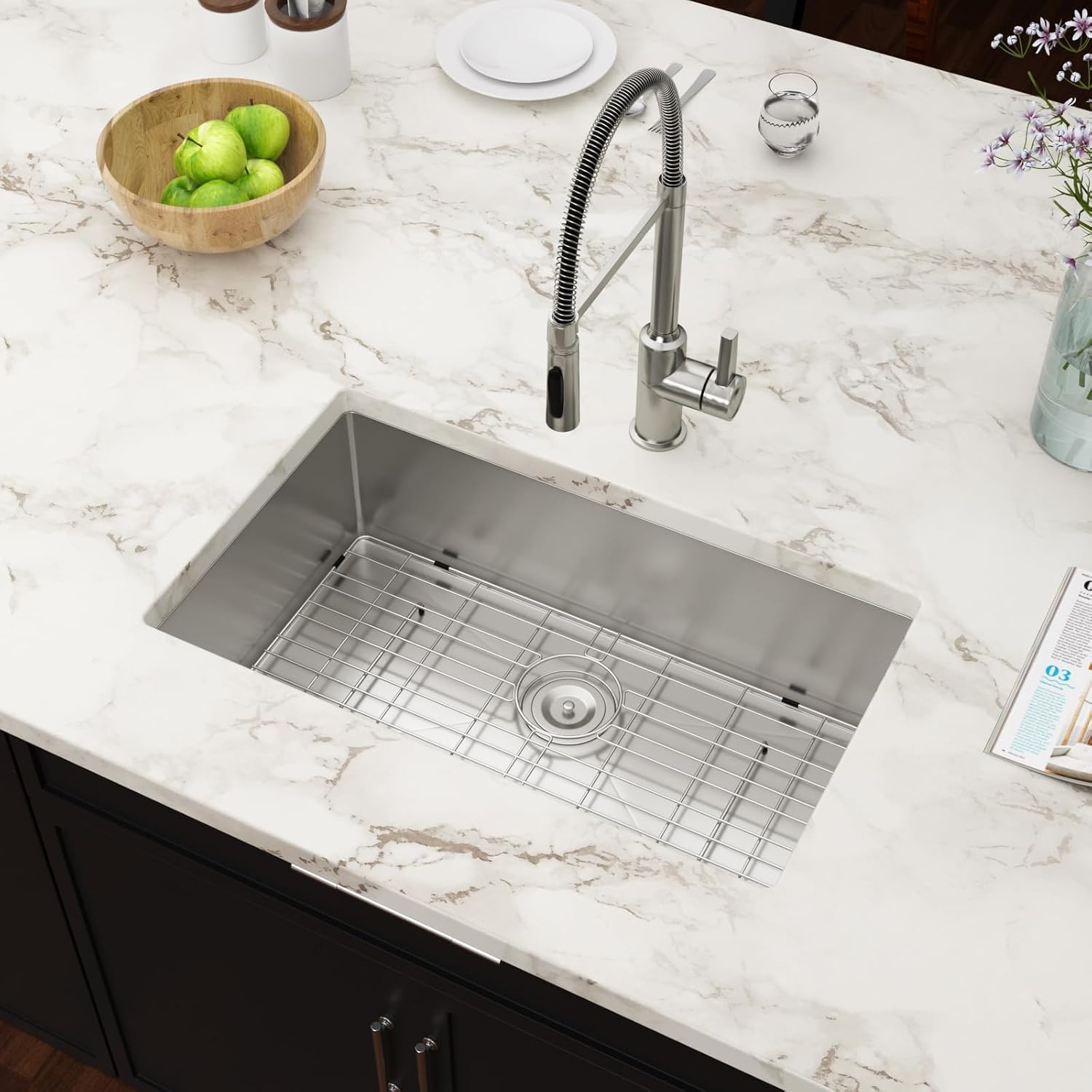 30 inch onderbouw roestvrijsta - Stainless Steel Undermount Kitchen Sink 30 recensie en prijs