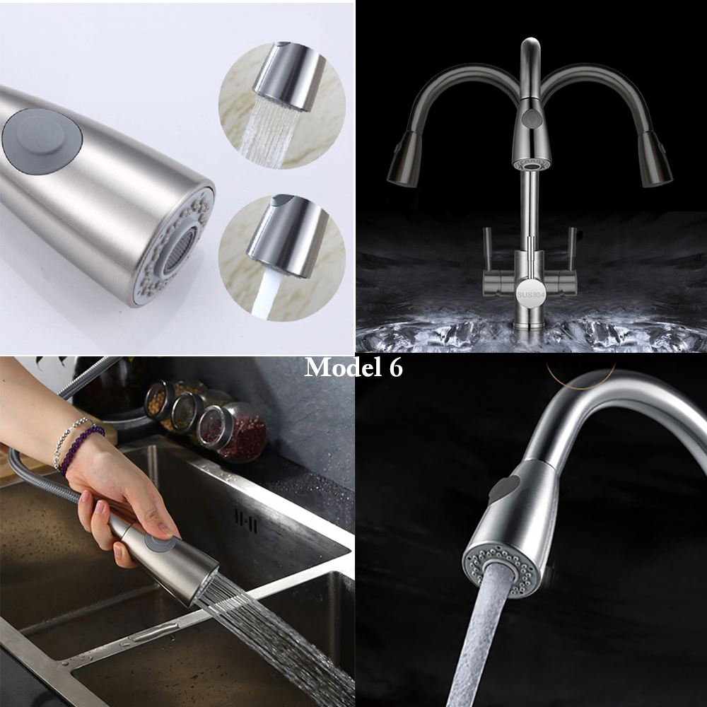 Geborsteld Keuken Trek Down Sp - Pull Down Spray Kitchen Faucet Brushed Nickel recensie en prijs