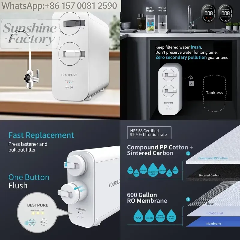 600 GPD Waterfiltratiesysteem  - Water Purifier Ro Reverse Osmosis 600Gpd recensie en prijs