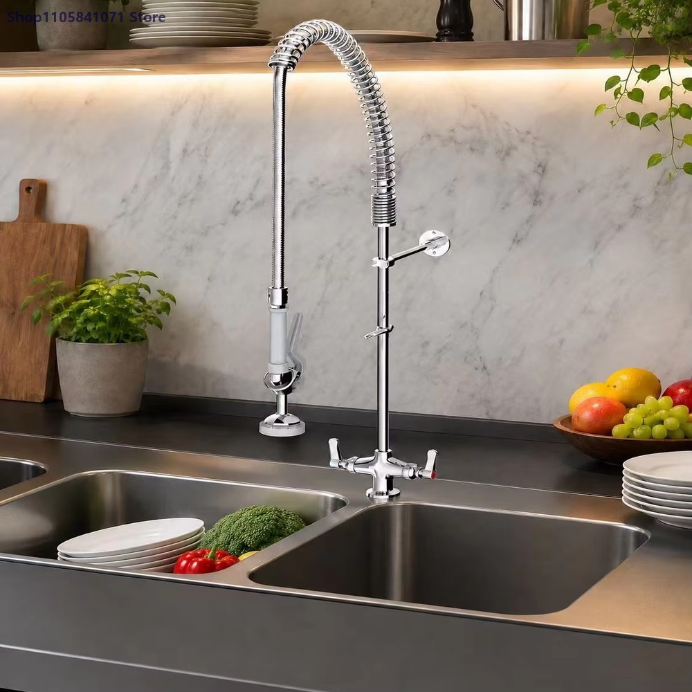 Commerciële keukenkraan met wa - Commercial Pre Rinse Kitchen Faucet Wall recensie en prijs