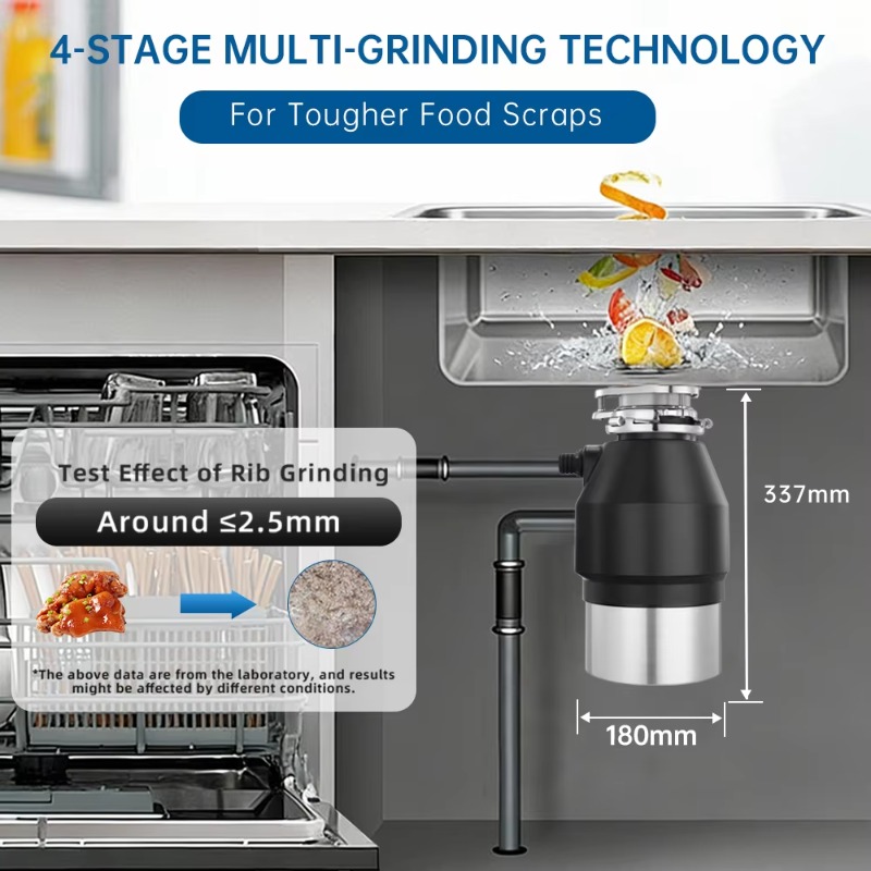 Airo 1 HP Continu Aangedreven  - Garbage Disposal Continuous Feed 1Hp recensie en prijs