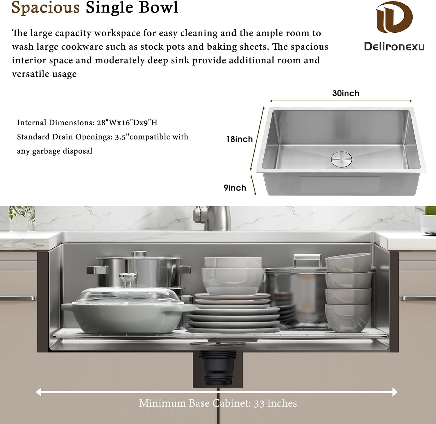 30 inch onderbouwkeukenkraan - - Stainless Steel Undermount Kitchen Sink 30 recensie en prijs