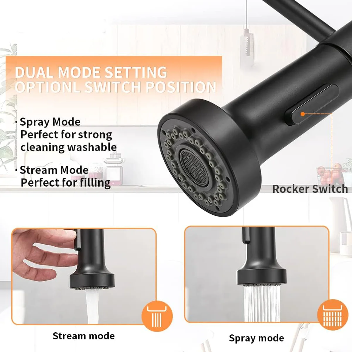 Kraan messing veerkeukenkraan  - Matte Black Kitchen Sink Faucet Spring recensie en prijs