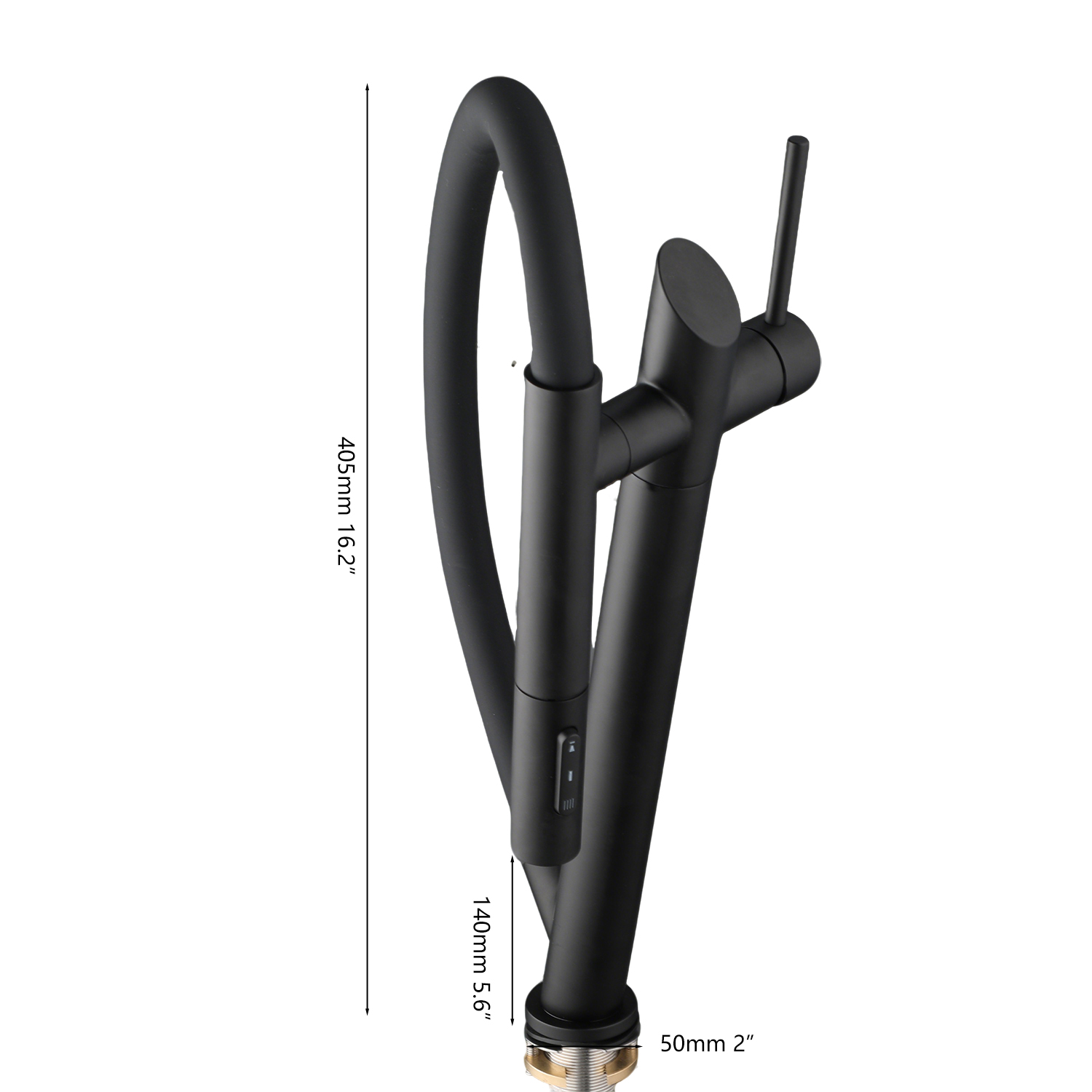 KEMAIDI matzwarte magnetische  - Matte Black Kitchen Sink Faucet Spring recensie en prijs