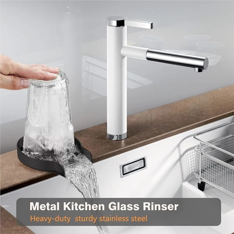 Glazenreiniger van roestvrij s - Glass Rinser For Kitchen Sink Metal recensie en prijs