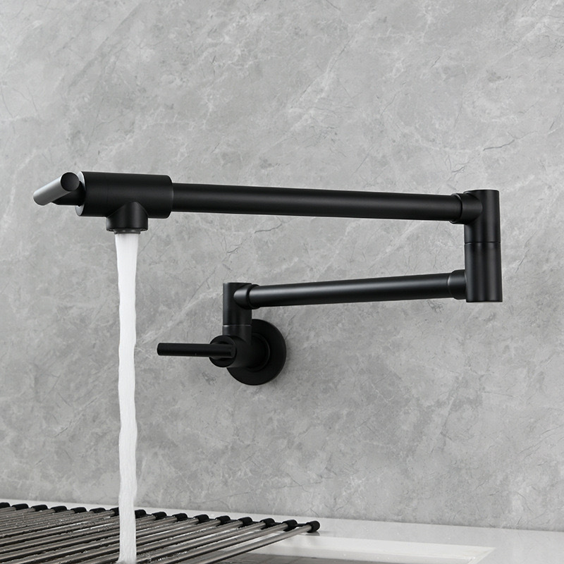Zwarte Muur Gemonteerde Pot Fi - Pot Filler Faucet Wall Mount Folding recensie en prijs